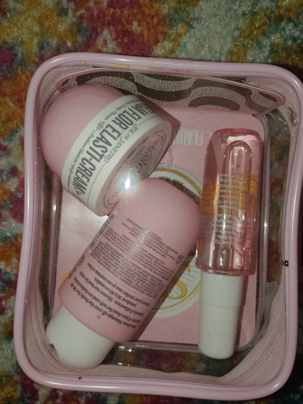 Pink Travel Makeup Set Sol De Janiero Beina Flor Jet Set Trio